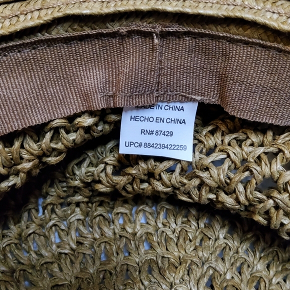 Oversized Floppy Hat Brim With Ribbon - Picture 2 of 4